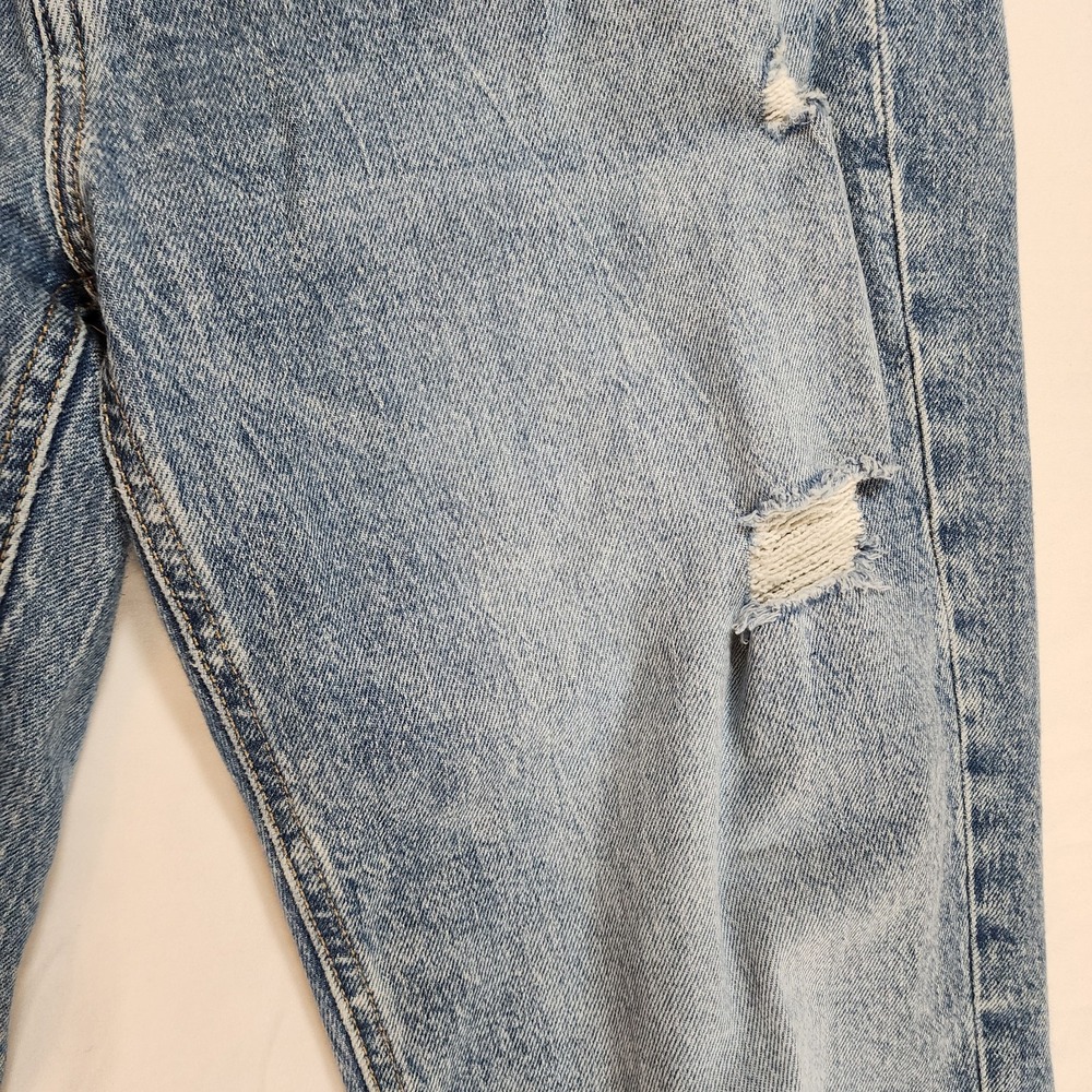 Edgely 90's High Rise Taper Studded Distressed Womens 10 Short Jeans - Picture 5 of 11